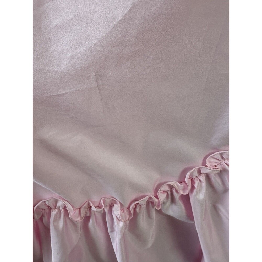 Vintage Pink 70s 80s Prom Party Dress Gown Princess Read! - Picture 10 of 16